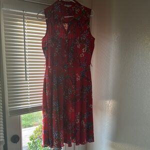 Nanette Lepore Red Black Halter Sundress